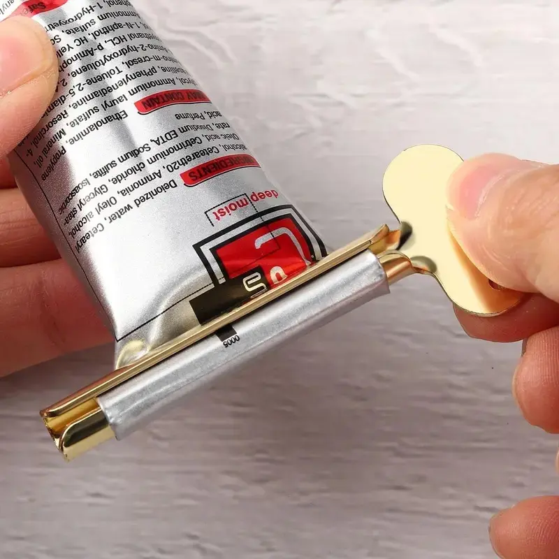 🏠 One For Each Tube! Universal Rolling Key (3-Piece Kit) | Toothpaste, Lotion & Medicament Squeezer, Metal Wringer Tool, Toothpaste Squeezers