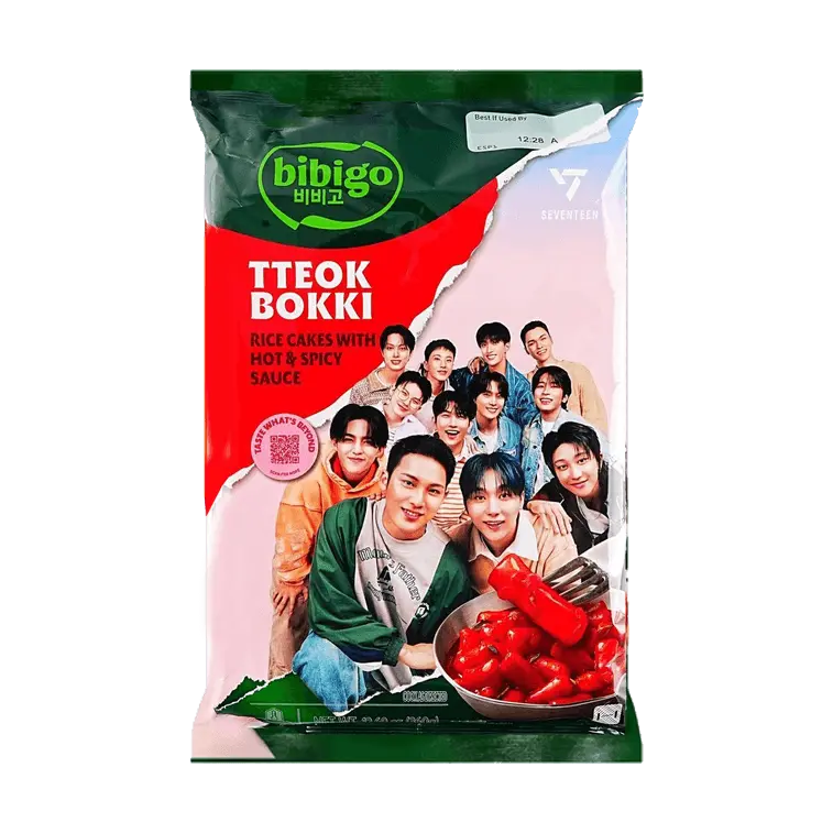 Bibigo Korean Tteokbokki SEVENTEEN Limited Edition (North America ) - 360g / Pack Instant Spicy Rice Cakes with Chewy Cheese Sauce, Authentic Snack & Meal, Easy Prep, Spicy & Cheesy Goodness Bibigo Korean Tteokbokki SEVENTEEN Limited Edition (North America ) - 360g / Pack Instant Spicy Rice Cakes with Chewy Cheese Sauce, Authentic Snack & Meal, Easy Prep, Spicy & Cheesy Goodness