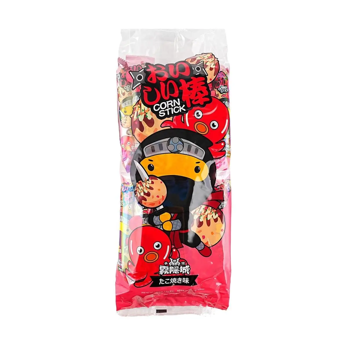 WYC Taiwanese Takoyaki Flavor Corn Puffs 210g - Crispy Japanese Snack for Parties & Sharing
