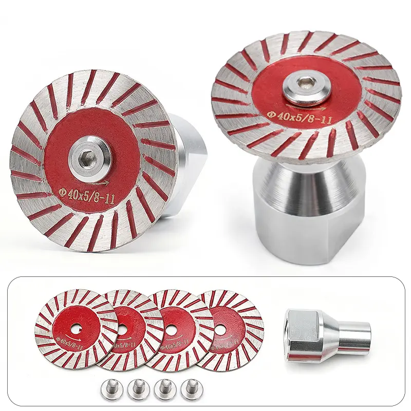 YXOK 3/5PCS 1.57"(40MM) Diamond Saw Blades forGranite, Marble, Sandstone, Tombstone & Stone - AngleGrinder Tool for Carving, Lettering in Masonry & DIYSummerVibes