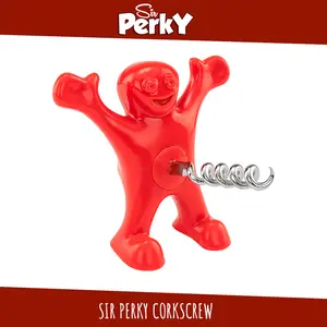 Sir Perky Corkscrew - Novelty Kitchen Utensils - Funny Gag Gift for Birthdays, Bachelor / Bachelorette Parties, White Elephant Gift