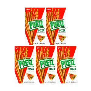 GLICO Pizza Flavored Pretz - Baked Pretzel Sticks, 1.09oz*5【5 Packs】 GLICO Pizza Flavored Pretz - Baked Pretzel Sticks, 1.09oz*5【5 Packs】