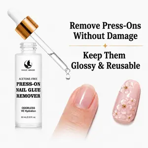MAGIC ARMOR Press-On Nail Remover - Save & Reuse Your Press-Ons, Acetone-Free, No Melting, No Damage