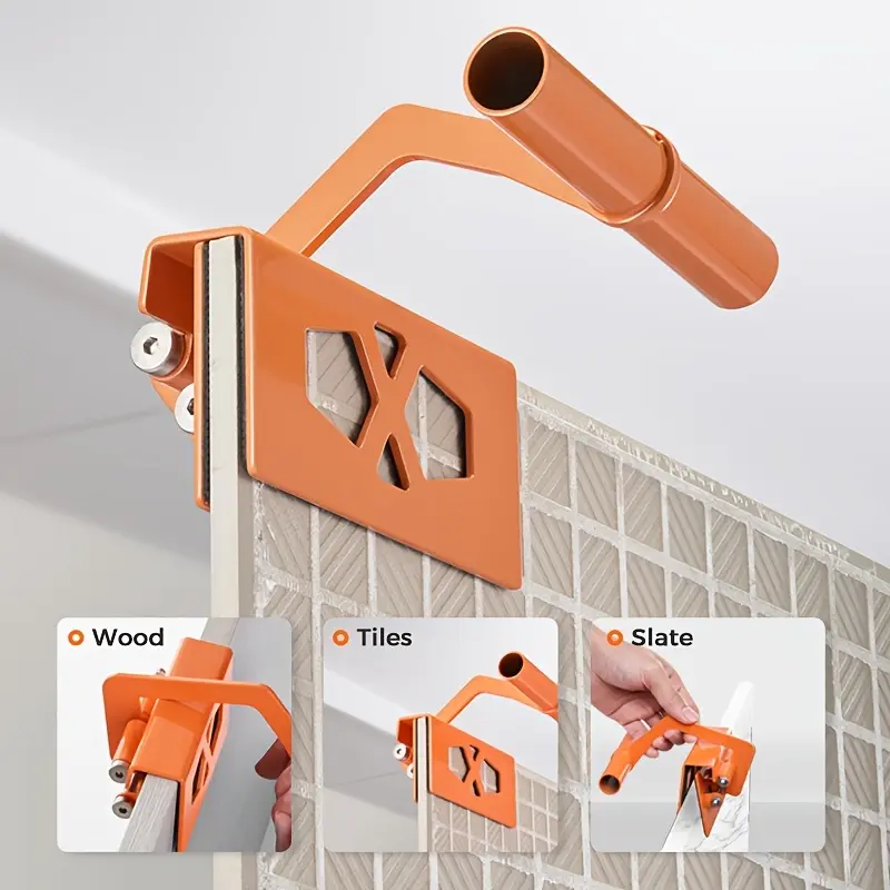 Multi-function panel clamp, 1-piece lifting panel clamp, drywall handling tool. Drywall tools and equipment features: adjustable jaws from 0.43-0.83 inches, 1mm thick EVA cushioning pad, heavy-duty adjustable grip, can hold up to 110 lbs.
