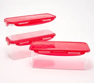 LocknLock Set of (3) 8.5-Cup Tritan Refrigerator Storage Set