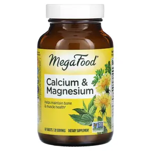 MegaFood Calcium & Magnesium, 60 Tablets MegaFood Calcium & Magnesium, 60 Tablets
