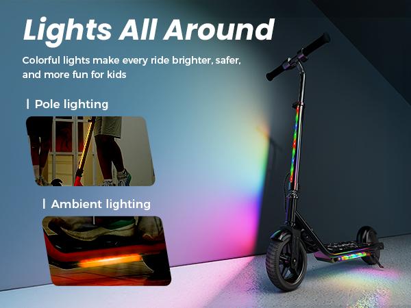 【Top Kids' Wishes】 K2PRO Kids Electric Scooter 150W Motor 3 Speed Modes LED Display Adjustable Handlebar Magnetic Charging Dual Brakes Ideal for Boys Girls Outdoor Playtime