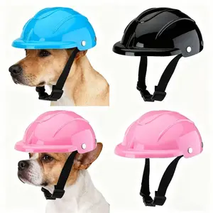 Cat and Dog Safety Hats Pet Motorcycle Helmets French Bulldog, Pomeranian, Small to Medium Dogs Cool Photo Props and Accessories