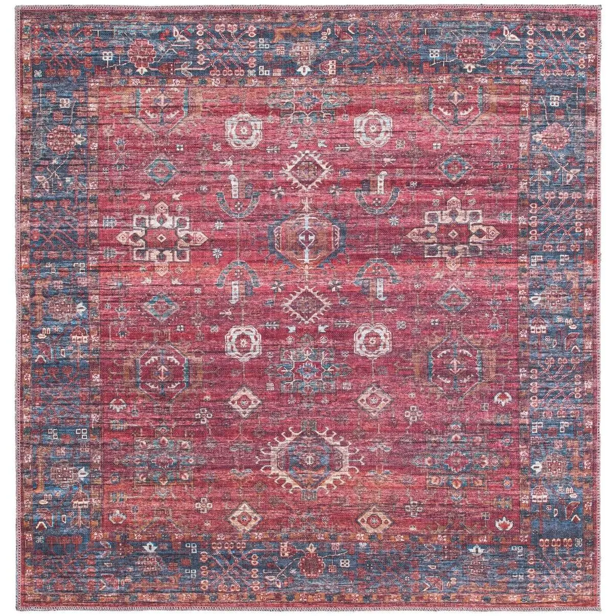 Antique Red 5' 3  Square