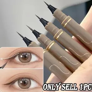 Soft Tip Ultra-Fine Eyeliner Liquid Pen, Smooth Application, Long-Lasting Color, Waterproof Sweatproof, Quick Dry, Essential for Beginners