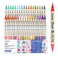 36 Dual Tone Brush Tip Marker, including 72 Colors