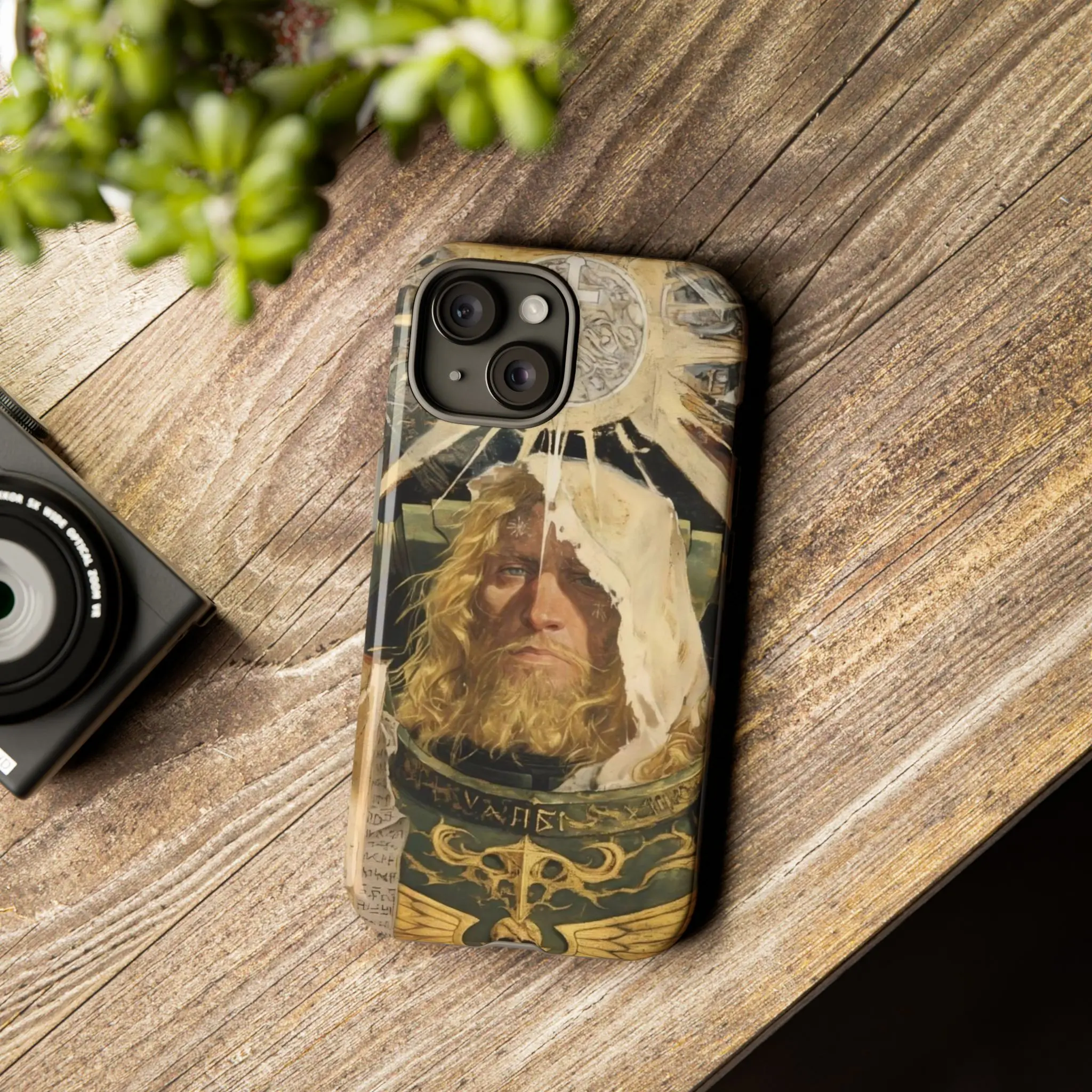 Warhammer 40k Lion El'Jonson Phone Case | Dark Angels Primarch Renaissance Art Cover | Grimdark Sci-Fi Gamer Accessory for iPhone 16 Pro Max 15 Plus 14 13 12 11 XS Max & Samsung Galaxy – Shockproof Polycarbonate TPU