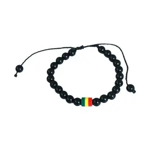 New Kenyan Black Bead Bracelet