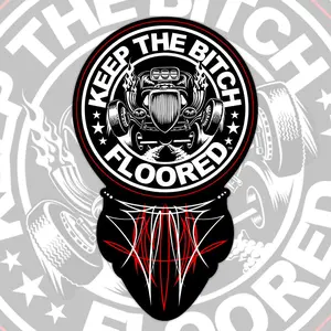 5" vinyl KTBF® "Pinstripe" sticker/decal