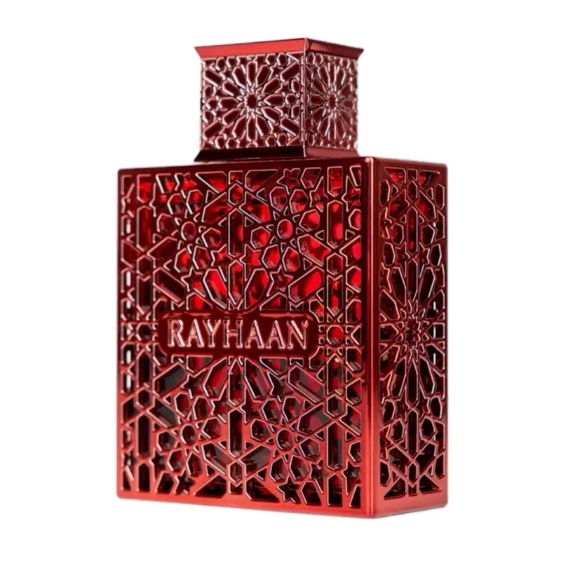 Rayhaan Crimson Unisex Eau de Parfum Spray 3.4 Ounce Rich Niche Fragrance Amber Floral Perfume Cinnamon Scent