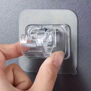 10 sturdy curtain rod hooks - adjustable telescopic rod mounting brackets, equipped with adhesive bracket clips and horizontal curtain rod supports, facilitating installation and stability