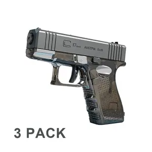 3 Pack Water Guns for Kids (grey) - Squirt Gun Water Blaster Soaker Water Pistol Toys for Toddlers Child Boys Girls, Ideal Summer Gifts for Swimming Pool Beach Party Outdoor Shooting Game Water Fighting Toy