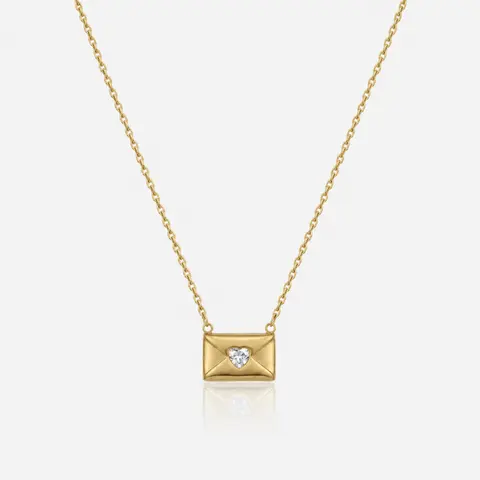 EVRY JEWELS Gold or Silver Plated Women's Sweet Darling Necklace