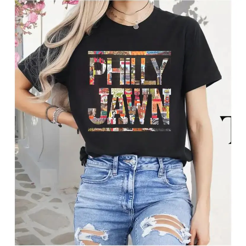 100%cotton Philly jawn, slang Philadelphia hometown T-Shirt Menswear Top