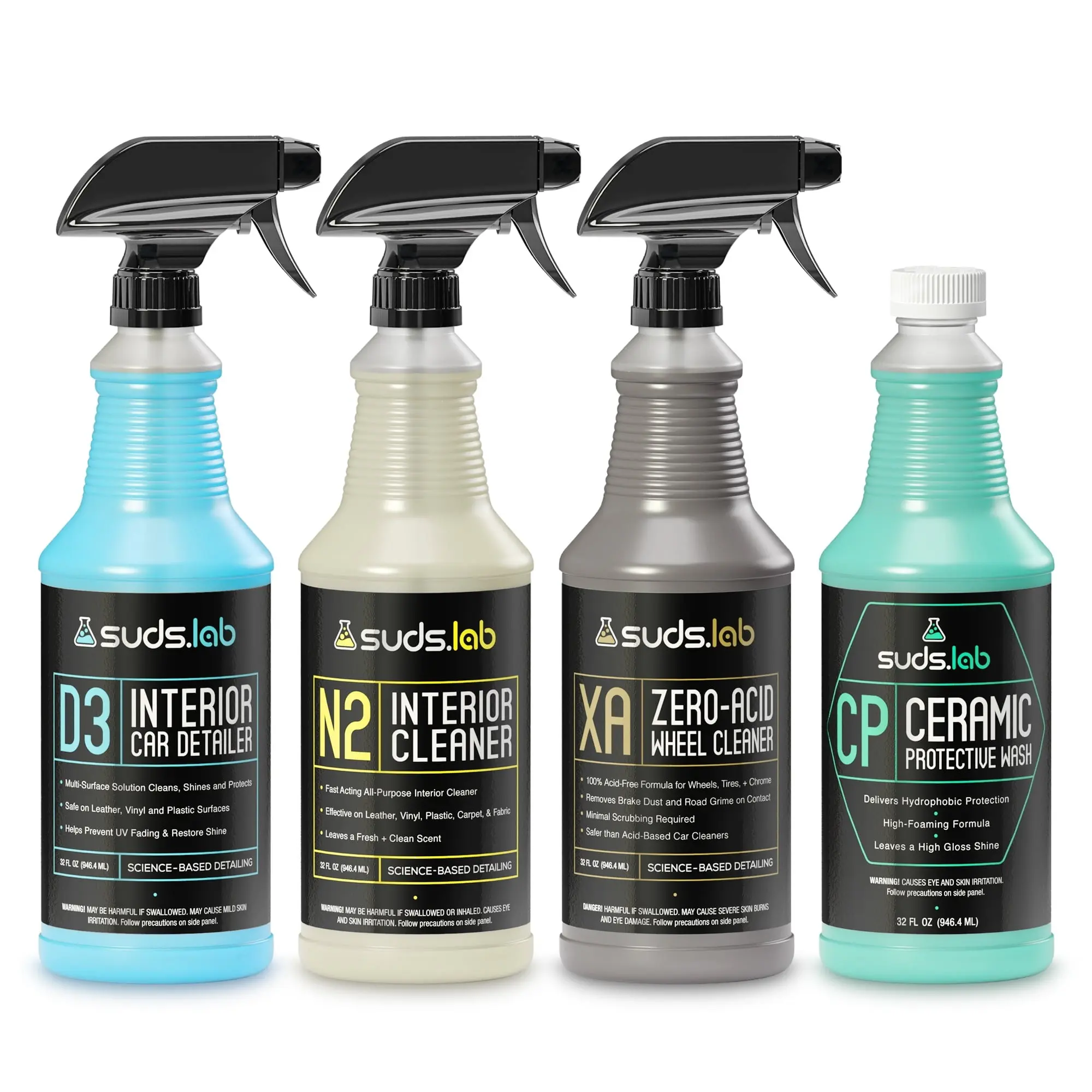 Suds Lab C2 Complete Cleaning Combo including D3, N2, XA, and CP