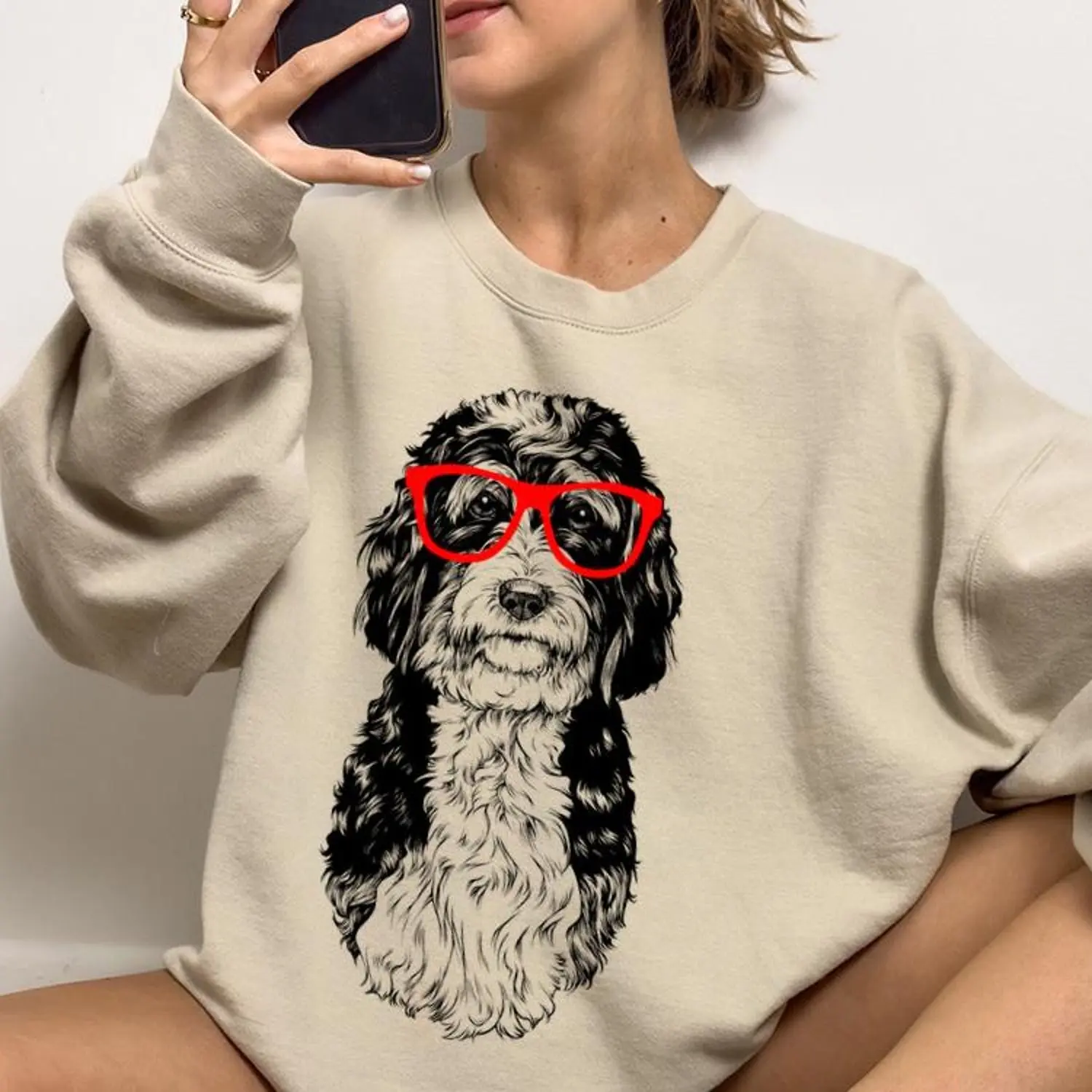 Bernedoodle Shirt, Bernedoodle Mom Sweatshirt, Cute Doodle Dog Gift, Bernedoodle Lover Gift, Funny Dog Dad Gift, Dog Owner Tshirt