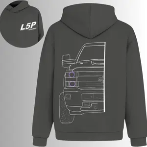 Silverado HD Line Art Hoodie, 2 Sides, L5P Duramax Diesel Pullover