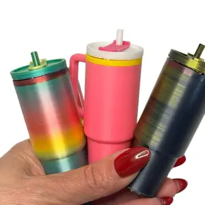 Tumbler Cup Lip Balm Holder Keychain - Unique Design and Durable Material for Home and Travel