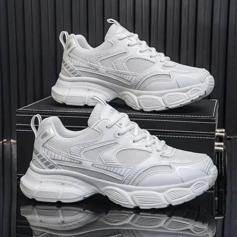 Men's 2026 Chunky Dad Shoes Style Active Casual Trainers - Running Athletic Shoes, Breathable Mesh, Lightweight, Soft Non-Slip Sole, Comfortable, All Seasons Use