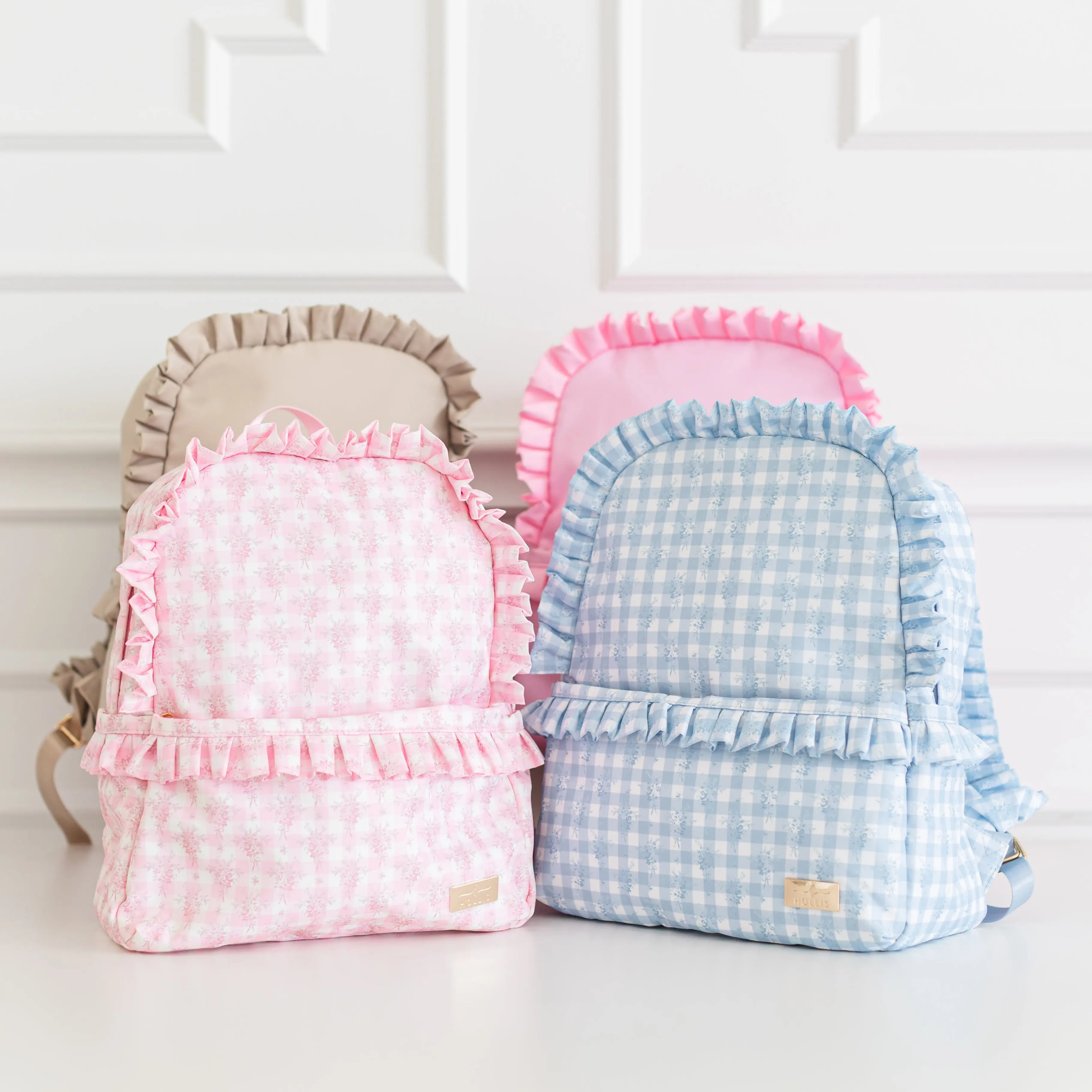Ruffled Nylon Backpack