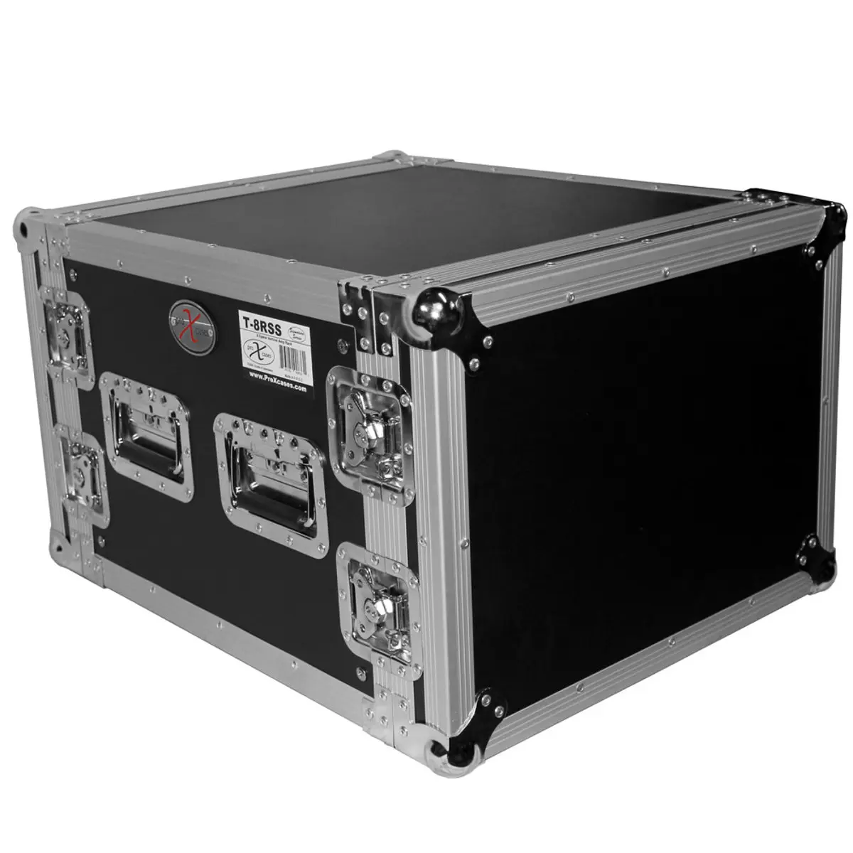 ProX T-8RSS 8U ATA Deluxe Flight Road Case for Amplifier Rack Module