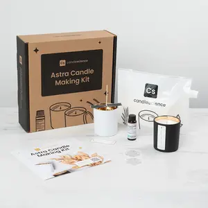 Astra Candle Making Kit | DIY Set for 2 Luxe Candles Holiday Inspired Kit