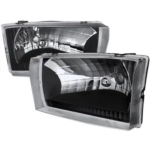 1999-2004 Ford F-250/F-350/F-450/F-550/Excursion Factory style Headlights (Matte Black Housing/Clear Lens)