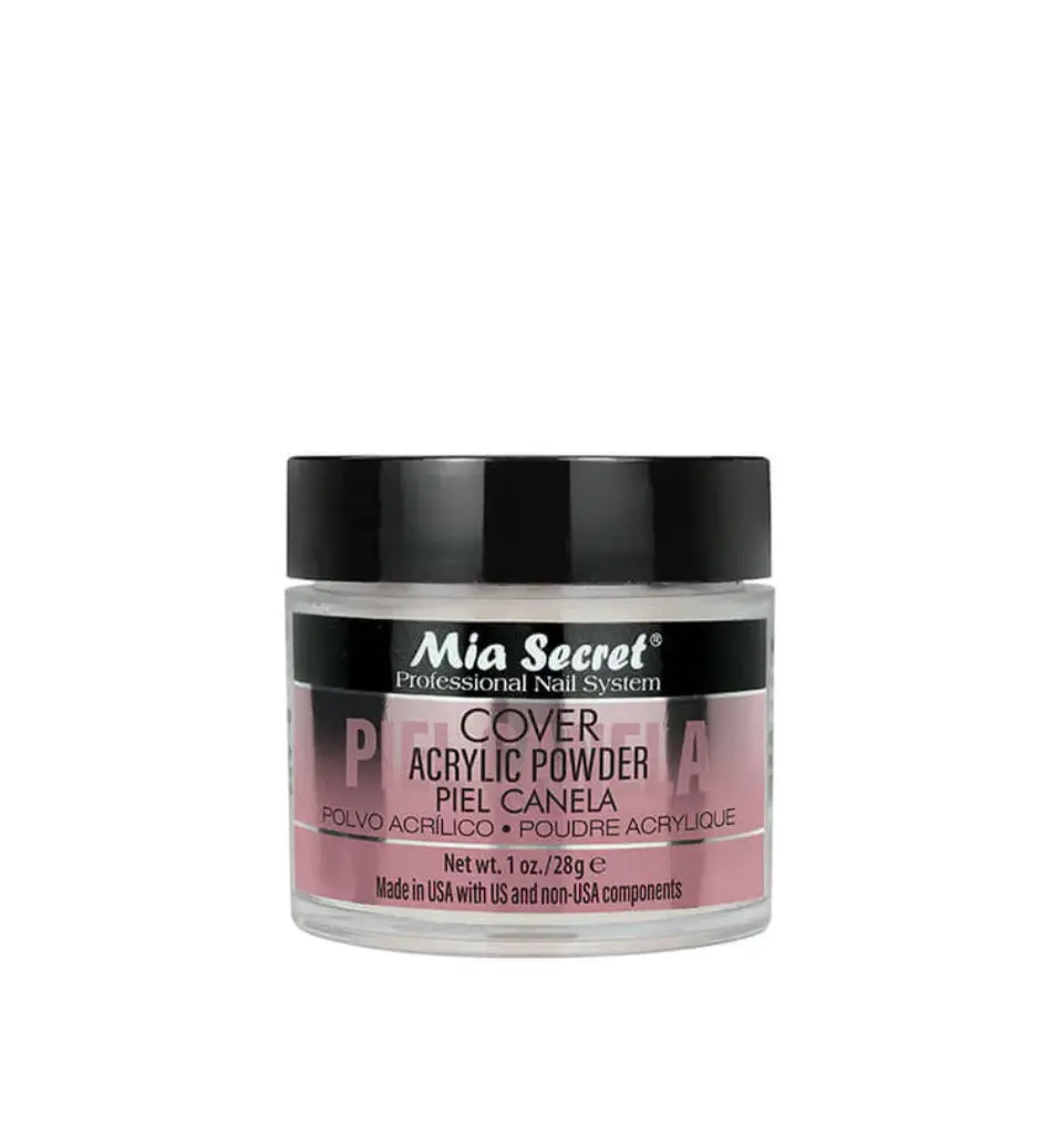 Mia Secret "Piel Canela" Cover Acrylic Powder, Acrylic Nail Supplies, Professional Nail Art Products for Decorative Use