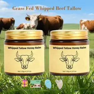 Pure Grass-Fed Tallow & Honey Soothing & Nourishing Skin Cream - Intensive Hydration for All Skin Types