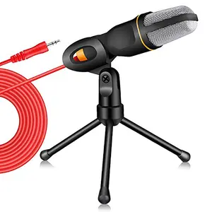 Professional Condenser Wired Microphone with Tripod Stand, Karaoke Microphone, Live Streaming Kit, Gaming Audio Device, Live Streaming Equipment