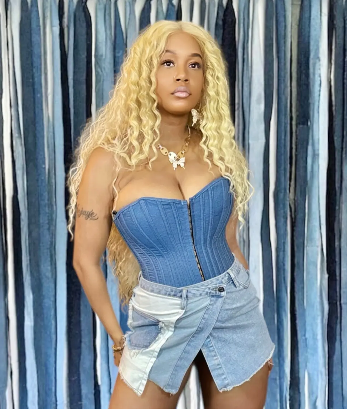 Denim Corset