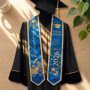 Personalized Education Graduation Stole, Custom Name College Stole Class of 2026, University Graduation Sash, Senior Grad Gift