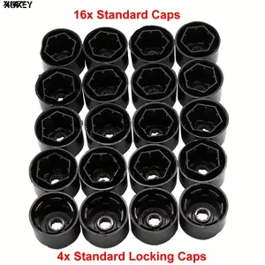 XUKEY 20pcs Car Wheel Center Hub Lug Nut Covers Bolts Caps W/ Hook Tool For VW Golf Jetta Passat Tiguan Beetle CC Eos GTI 1K 0601173   1K 06011739 B9