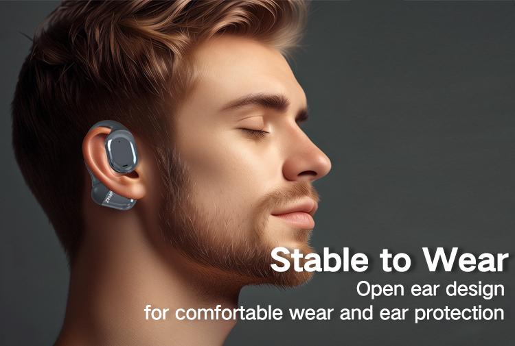 ZIHNIC ZN-S05 OWS Fashionable Bluetooth Earbuds, 1 Piece Low Latency Wireless Gaming Headset Earphones, HIFI Sound Quality Music Earbudsfor Gaming Travel Sports On Ear In Ear Wireless Noise Cancellation