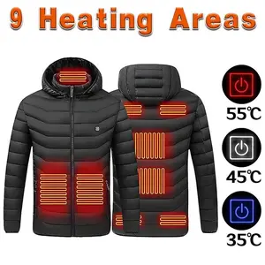 Lightweight Heated Jacket Featuring 9 Heating Zones & 3 Warmth Levels | Reliable Comfort for Daily Activities Like Commuting, School Pickups, and Weekend Outings