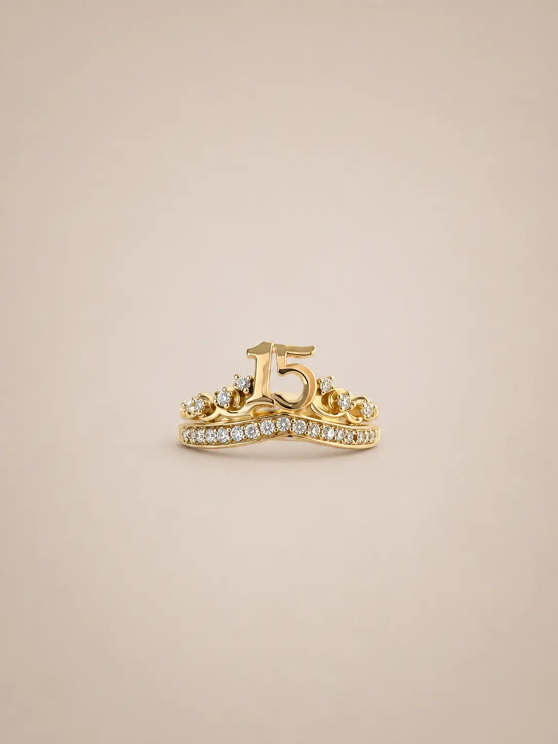 Quinceañera Ring Bicolor 14K