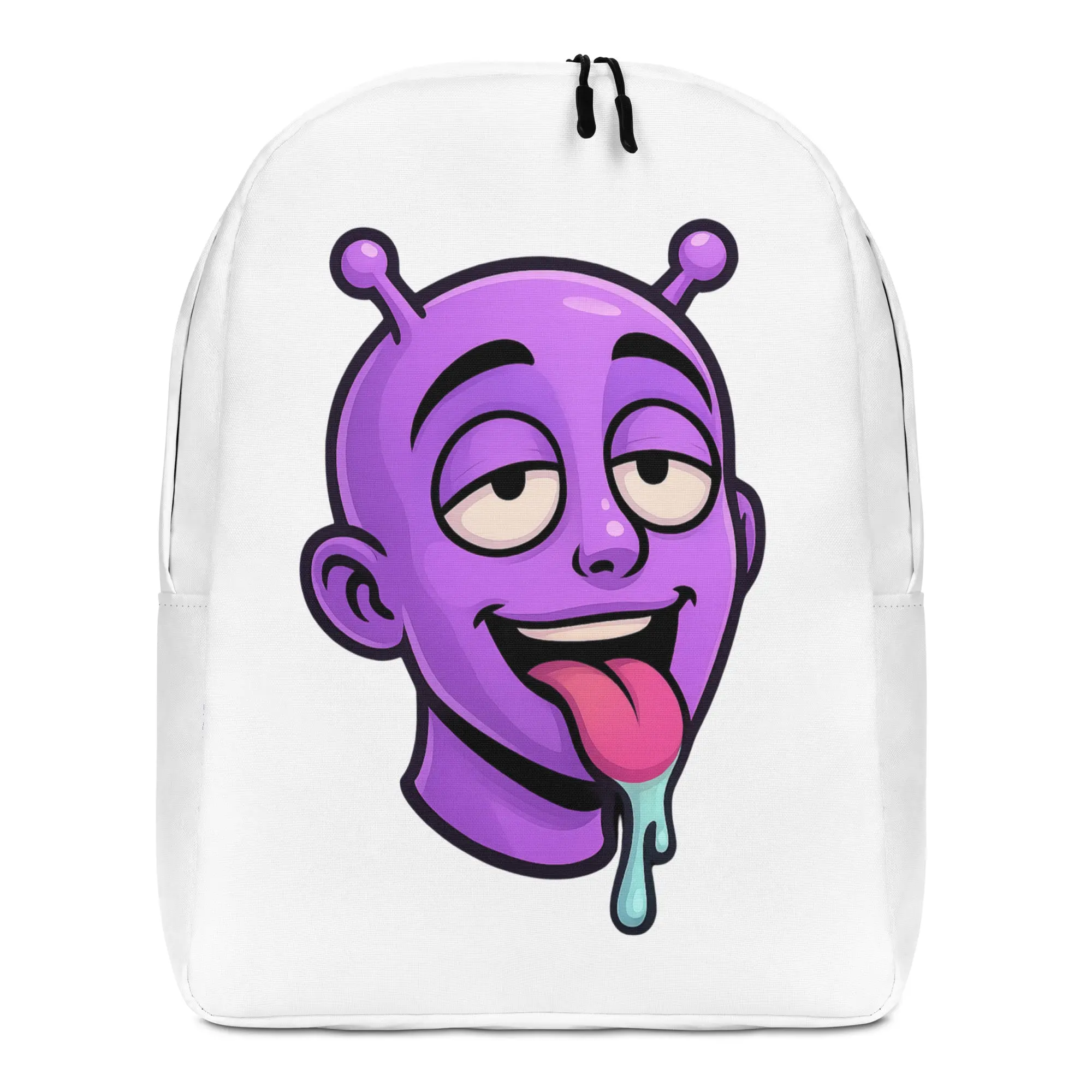 Juicy Boi Logo Backpack - Water-Resistant Polyester Street Style Backpack with Zipper Closure & Large Inside Pocket for 15" Laptop