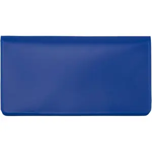 Royal Blue Vinyl Checkbook Cover, Top Tear Personal Vinyl Checkbook Cover