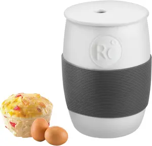 Professional Ceramic Egg Cooker for Microwave, Quick Scrambled Egg Maker Holds Up to 4 Eggs, Easy &  Breakfast Microwave Cooker  for Mug Cake, Muffin, Omelet,   Safe