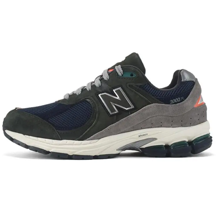 Men's New Balance 2002R Casual Sneaker - ML2002RF, 2002r Defense, Defense Green/Natural Indigo, Round Toe, Basic All Seasons Casual Wear Footwear Trainer