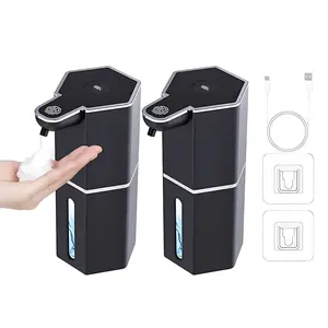 Automatic Touchless Soap Dispenser – USB Rechargeable 12 oz Foaming Soap Dispenser with Adjustable 4 Levels, Wall-Mounted Waterproof Hand Soap Dispenser for Bathroom & Kitchen