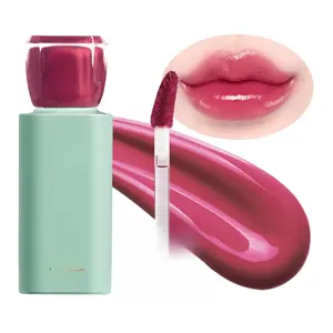 Pudding Glow Korean Lip Tint | Natural Lip Stain | Gloss to Stain | Long-Lasting & Non-Sticky | Lightweight Lip Tint 0.14 oz. (02 ENDING ROSE)