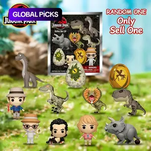 Jurassic Park Officially Licensed Mystery Blind Box Sealed Hobby Box Blind Bags Bag Clip Dinosaur Series Random One T-Rex Raptor Brachiosaurus Dino Egg Movie Characters 3D Anime Characters Keychain Keyring Wallet Backpack Clothes #GLOBAL PICKS