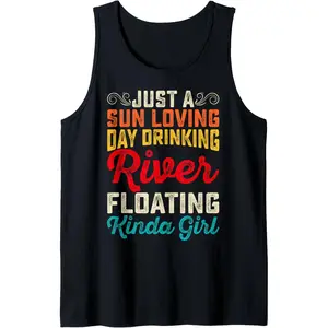 Retro Sleeveless Sports Vest for Float Trip, River Tubing, Floating River Boat — Menswear Workout & Casual Top with Smooth Drinking Tank Design