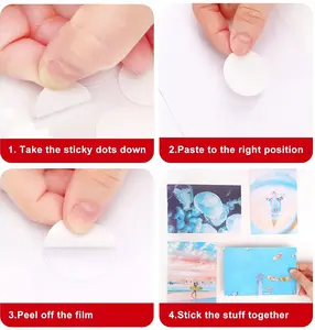Double Sided Sticky Circles 35 pcs - Versatile Adhesive Power for Both Sides of the Circle - Perfect for Various Applications